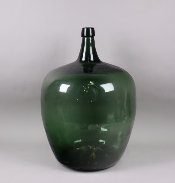 Damejeanne i grönt glas, 25 liter, 18/1900-tal