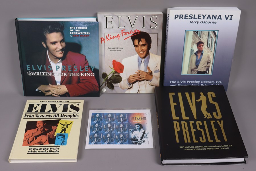 Elvis Presley, böcker och frimärken, 6 delar