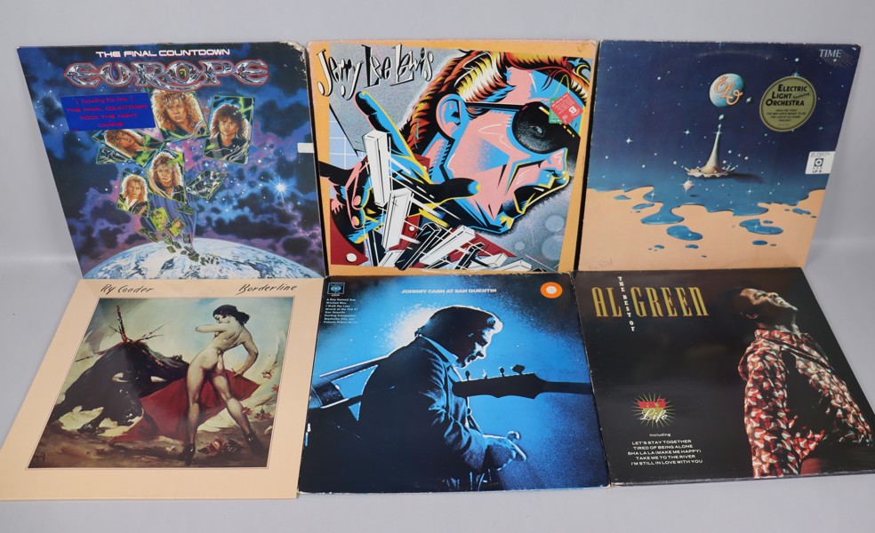 LP-Skivor, blandat 104st, Billy Idol, Twisted Sister mm