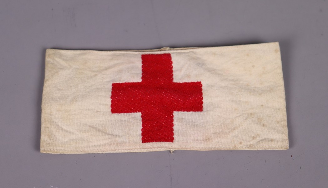 Röda Korsets (Red Cross) sanitets armbindel, WW2