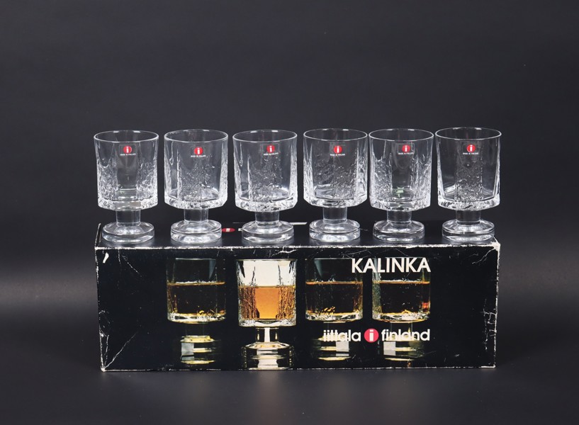 Timo Sarpaneva, Iittala, "Kalinka", vinglas, 6st