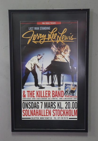 Jerry Lee Lewis, konsertposter, Solnahallen i Stockholm