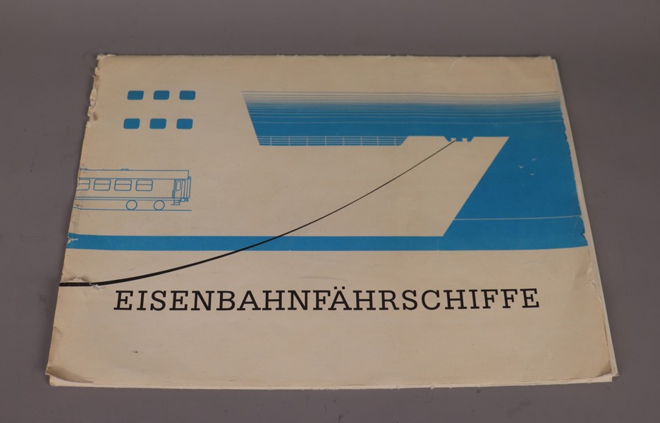 Båtaffischer Sassnitz - Trelleborg, "Eisenbahnfährschiffe, Ministerium Fur Verkehrswesen der DDR", 1984, 6st