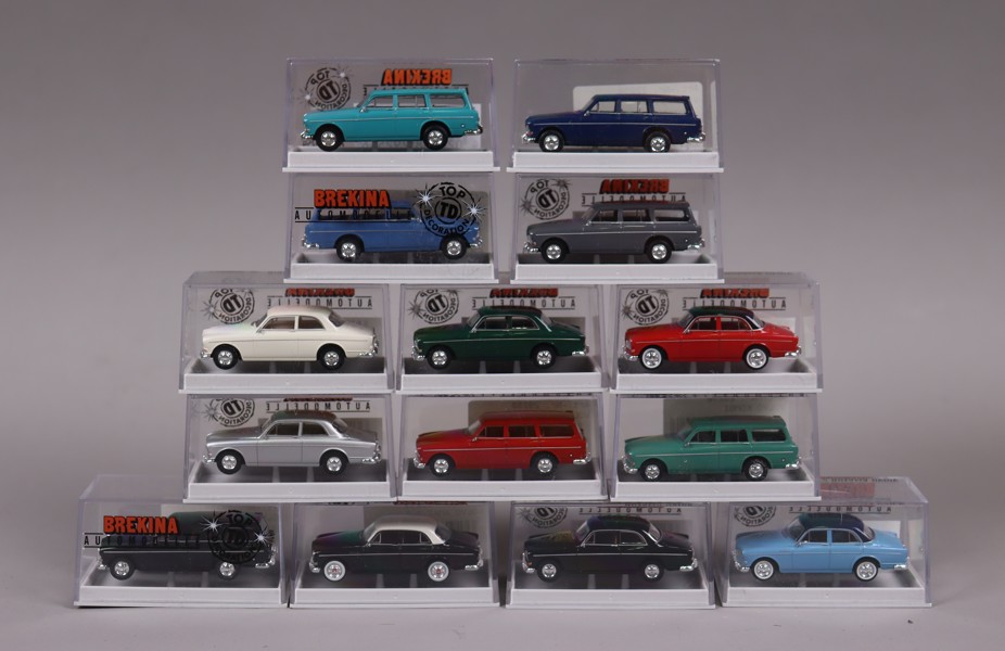 Brekina, modellbilar, Volvo Amazon, 1:87, 14st