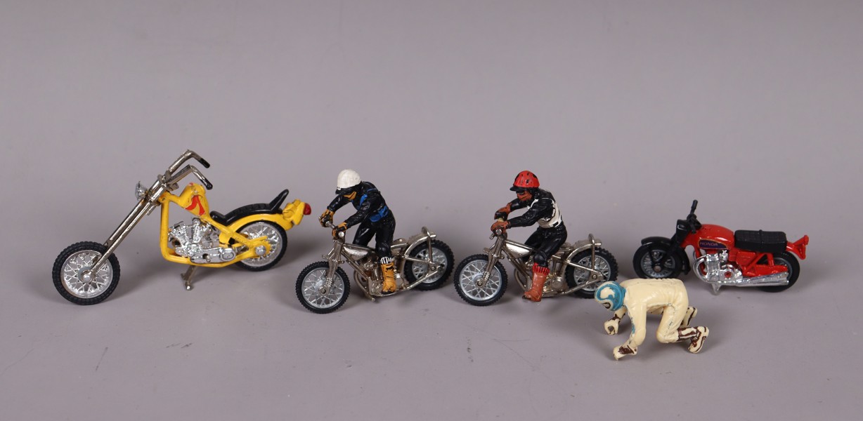 Zee, Britains, Lesney, motorcyklar, 4st