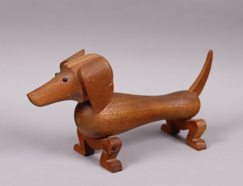 Kay Bojesen, Denmark, hund/tax i teak, 1900-talets mitt