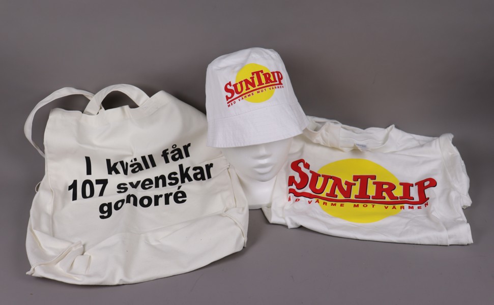 Sun Trip, t-shirt hatt och tygkasse