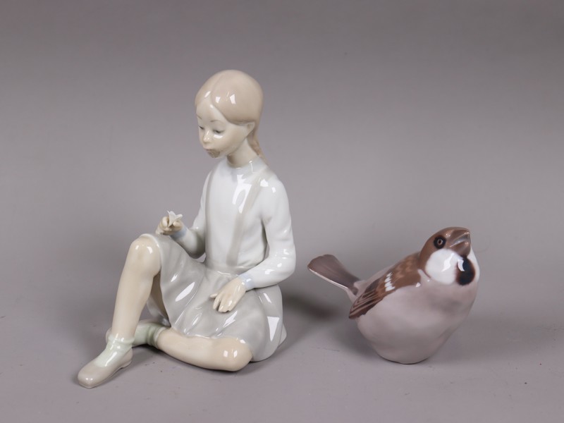 Lladro, Bing % Gröndahl, figuriner, 2st