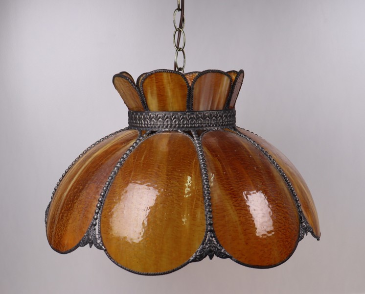 Geringer & Sons, Gramercy Park Lighting, USA, taklampa i Tiffanystil, 1900-talets andra hälft