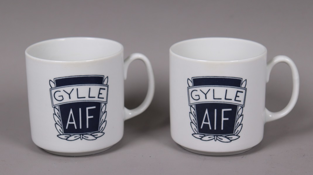 Gylle Allmänna IF (AIF), kaffemuggar, 2st