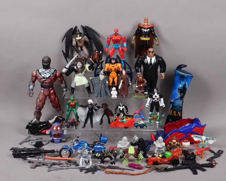 Actionfigurer, Batman, Spiderman, Marvel, LOTR, X-Mem mm