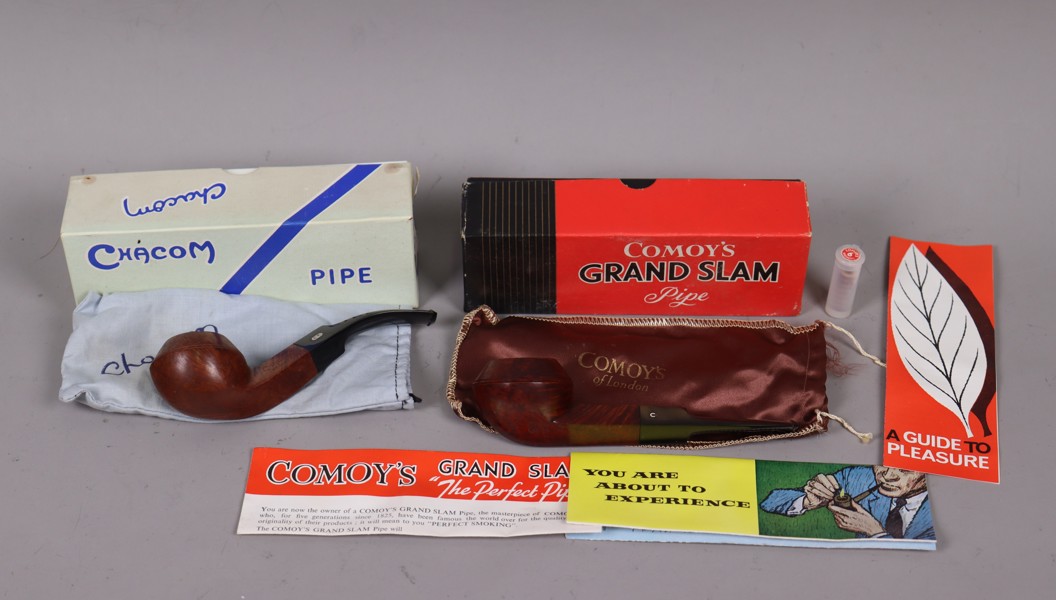 Chacom, Comoy´s, pipor, 2st i originalförpackning