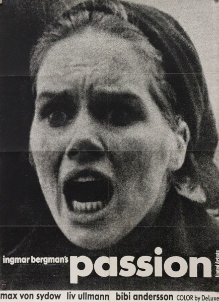 Filmaffisch, Ingmar Bergman´s "Passion", 1969