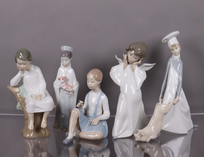 Lladro, figuriner, 5st