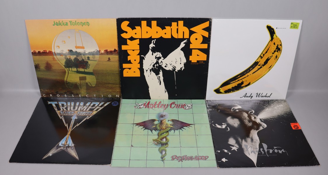 LP-skivor och singlar, Pink Floyd, Judas Priest, Nazareth, Rolling Stones mm