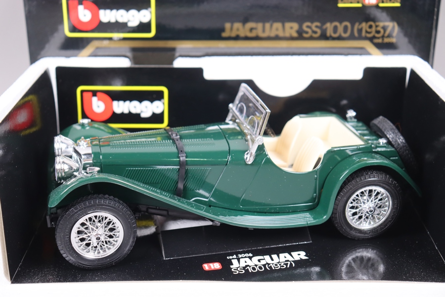 Burago, 1937 Jaguar SS 100 , 1:18