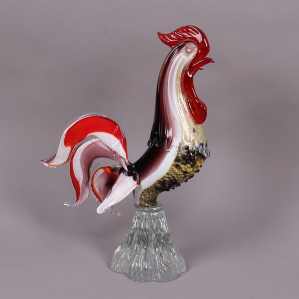 Murano, Italy, glasskulptur, tupp