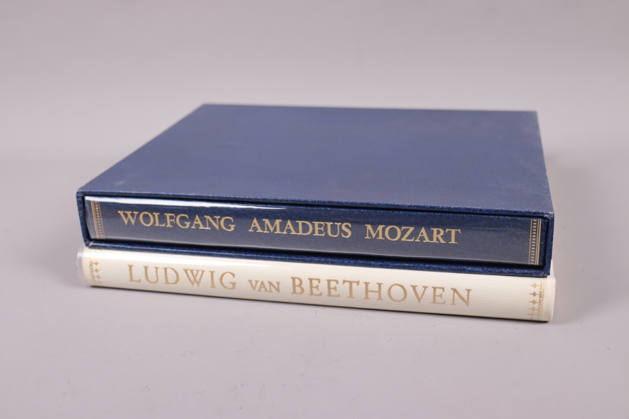 Wolfgang Amadeus Mozart, samt Ludwig van Beethoven