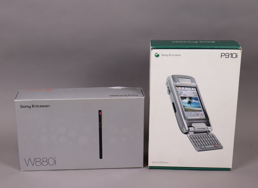 Ericson mobiltelefoner, P910i samt W880i