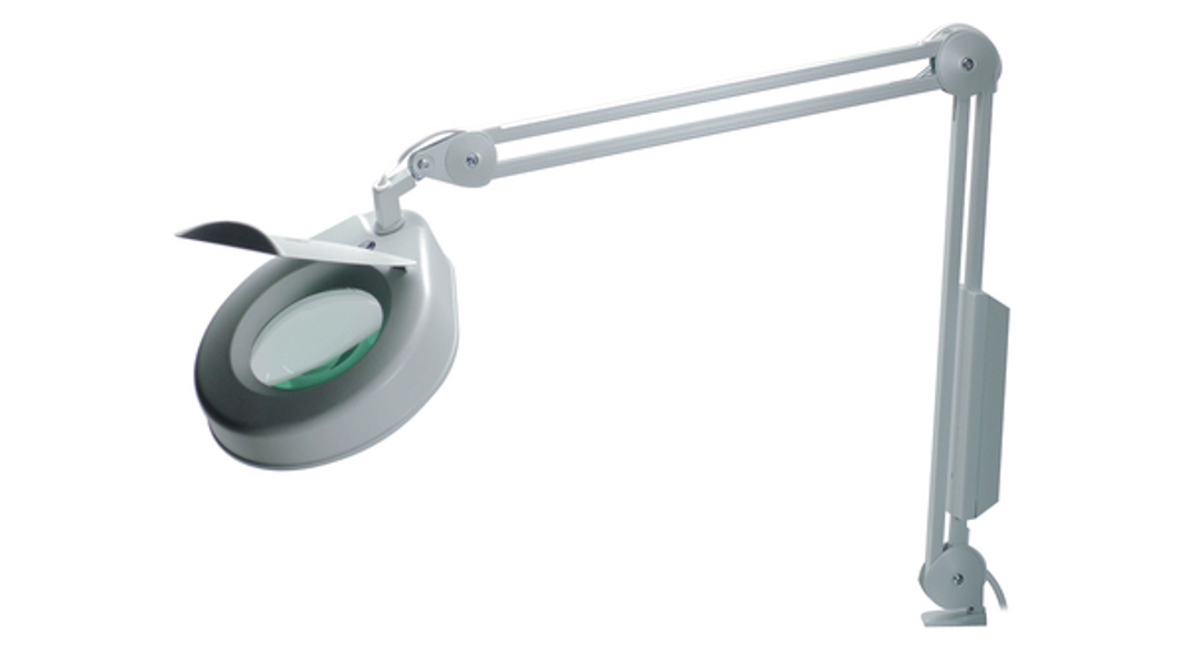 Luxo, LMF-101, lupplampa/skrivbordslampa med förstoringsglas