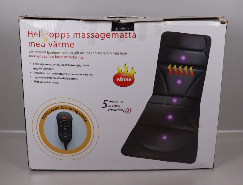 Massagematta med värme, helkropp