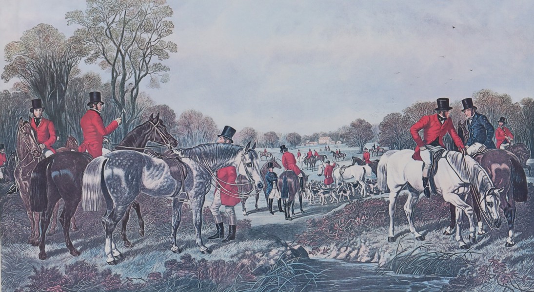 Tryck, Herring´s Fox-hunting scenes, "The Meet"