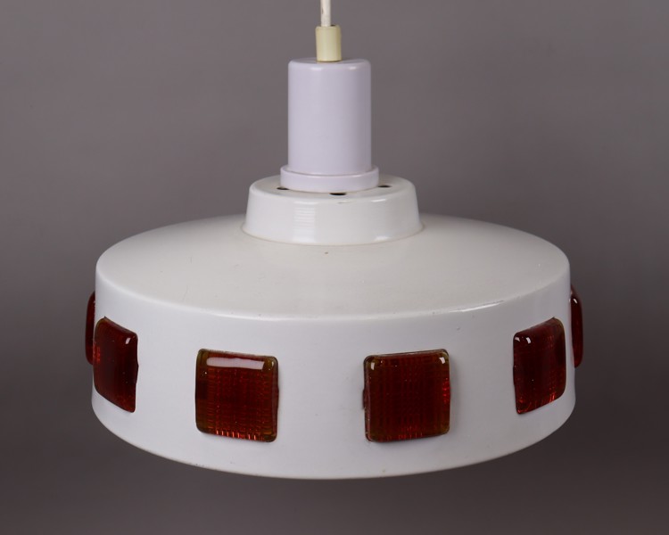 Taklampa, plåt och glasdetaljer, "UFO Lampa", 1960-tal_50806a_8dc61dd2218e058_lg.jpeg