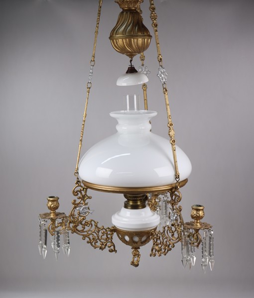 Hängfotogenlampa, 1800/1900-tal