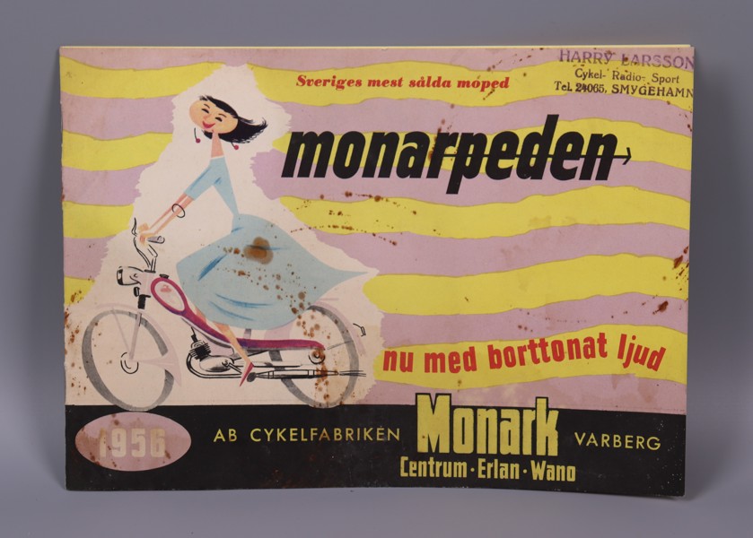 AB Cykelfabriken Monark, reklambroschyr 1956, Monarpeden