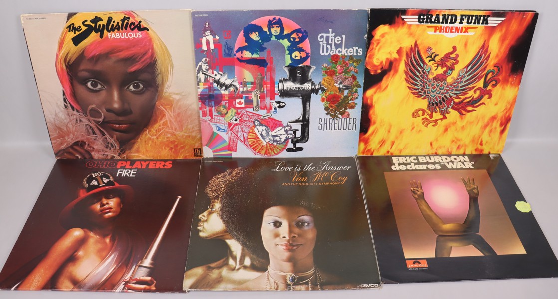 LP-skivor, 59st, soul, disco, funk, rock - Grand Funk, Ohio Players, Supremes, Boney M mm