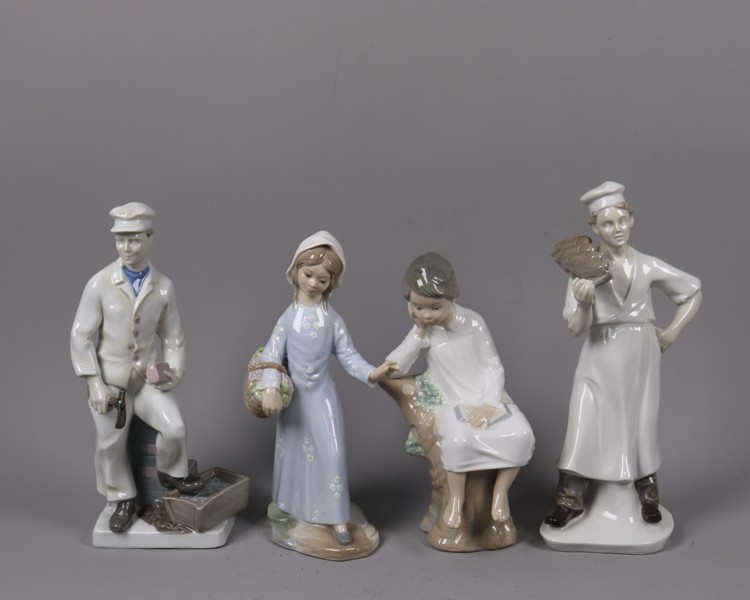 Lladro, Gräfenthal, mm, figuriner, 4st