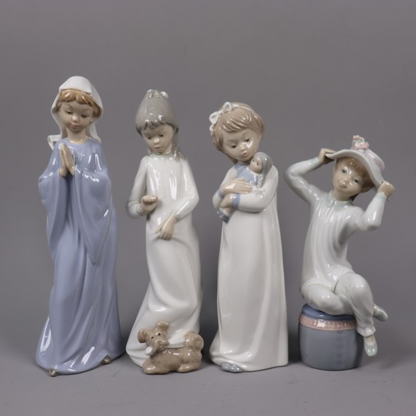 Lladro, Nao mm, figuriner, 4st