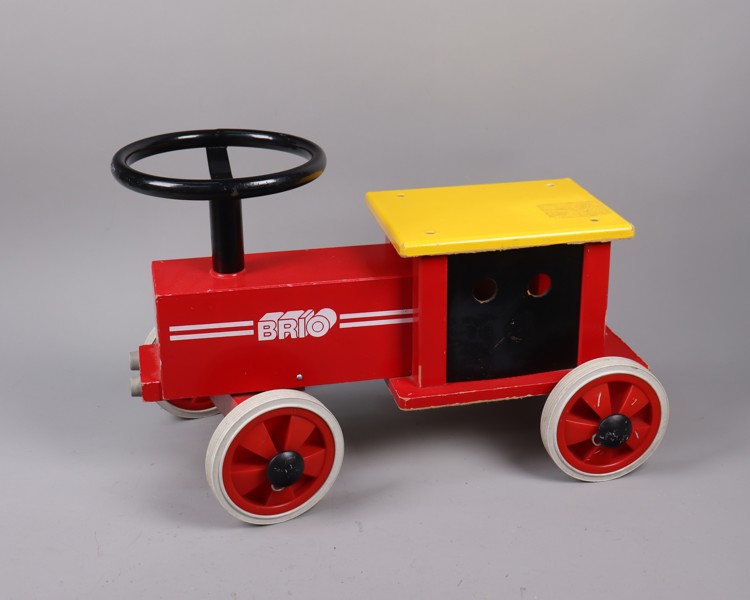 Brio, leksakslok/traktor, trä/metall, 1900-talets andra hälft