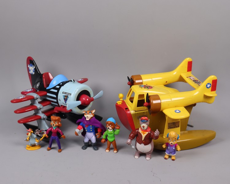 Disney, Tail Spin, flygplan och figurer, 8 delar