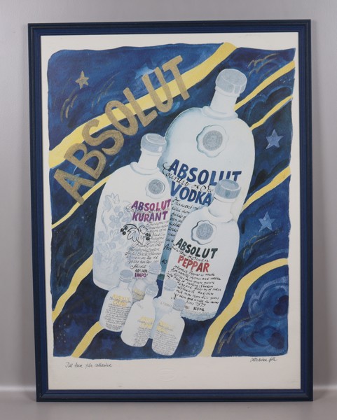 Catharina Göth, litografi, Absolut Vodka