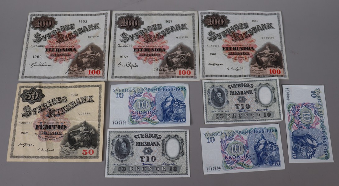 Svenska äldre sedlar 100/50/10 kronor, 9st_53023a_8dc966ca847d2f0_lg.jpeg