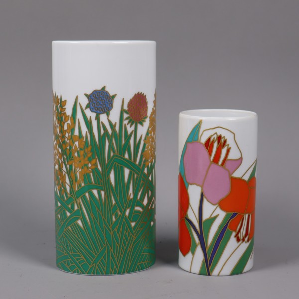 Wolf Bauer, Rosenthal, Germany, Studio Line, vaser med floral dekor, 2st_53087a_8dc98385f70b6a6_lg.jpeg