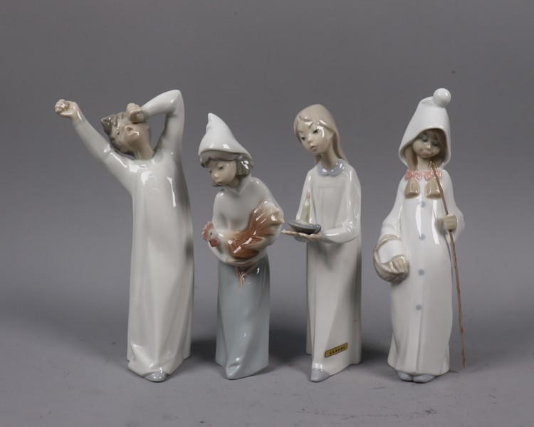 Lladro, figuriner, 4st