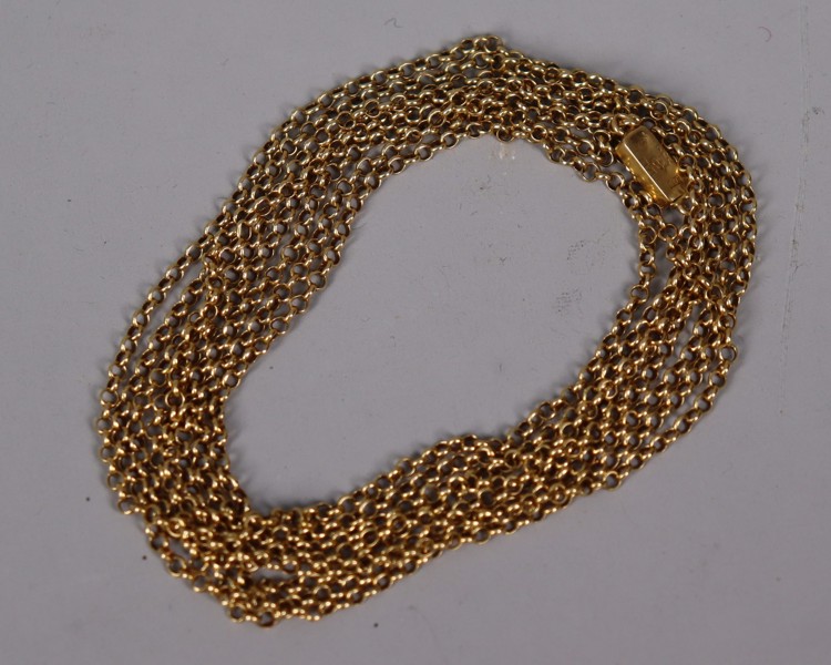 Halsband/dräktkedja, 18k guld, 1800-tal