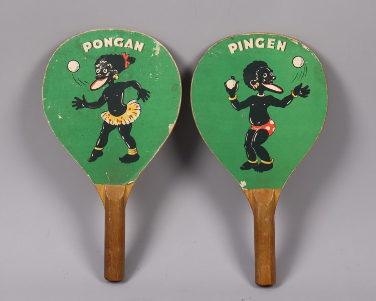 Pingisrack, "Pingen & Pongan", 1940/50-tal, 1 par