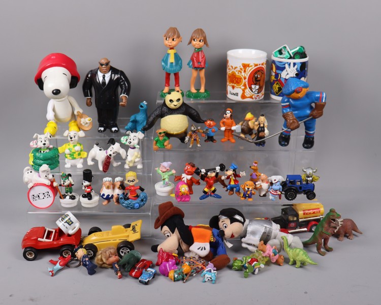 Diverse leksaksfigurer, Snobben, Disney mm