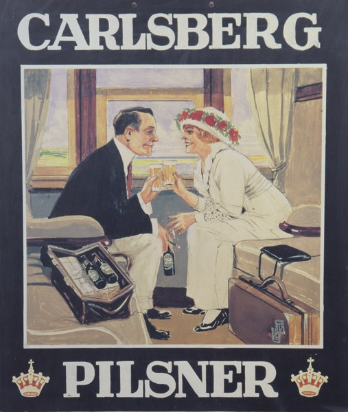 Carlsberg Pilsner, inramad affisch