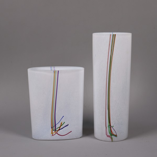 Bertil Vallien, Kosta Boda, "Rainbow, vaser i glas, 2st