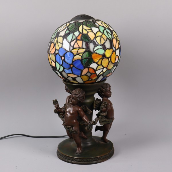 Bordslampa, Tiffanystil, 1900/2000-tal