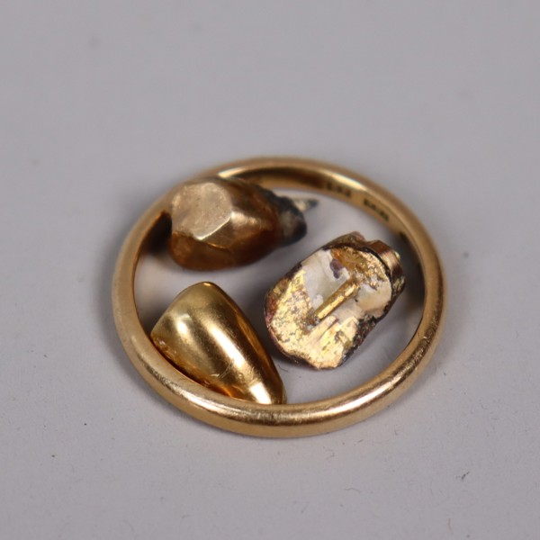 Ring, 18k guld samt tandguld