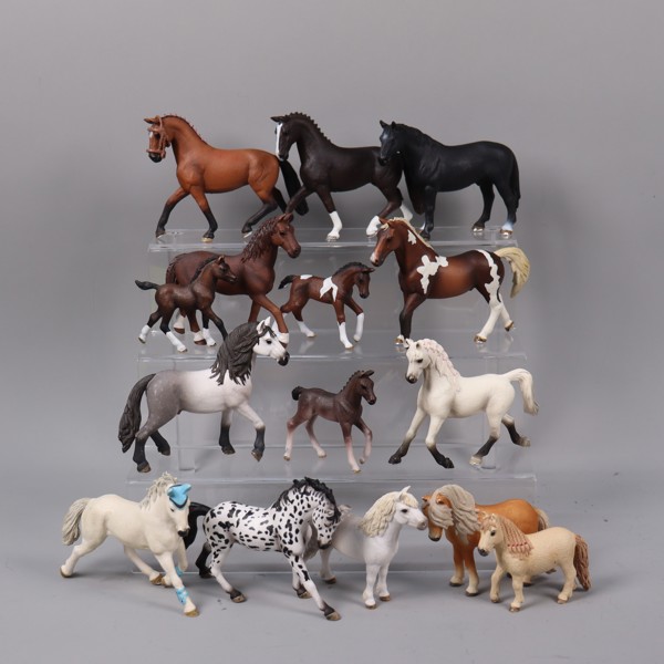 Schleich, Tyskland, hästar i plast, 15st