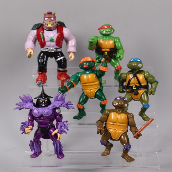 Actionfigurer, Teenage Mutant Ninja Turtles, TMNT, 6st