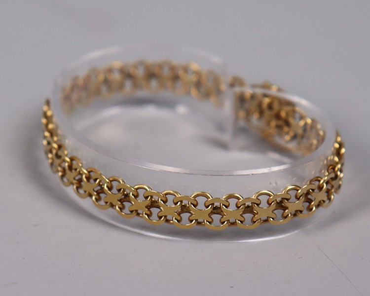 Armband, X-länk, 18k guld