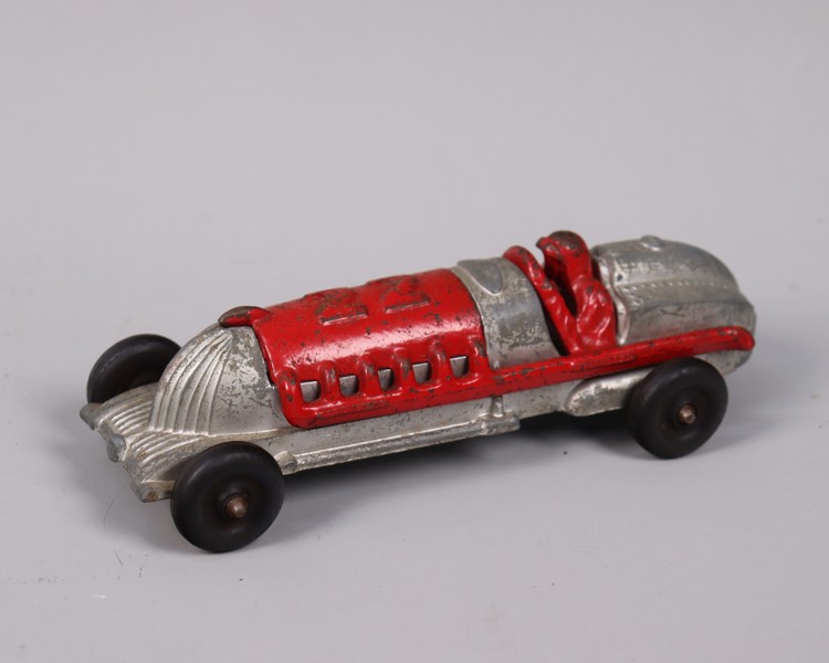 Hubley, USA, "Racer #22", leksaksbil i metall, 1940-tal