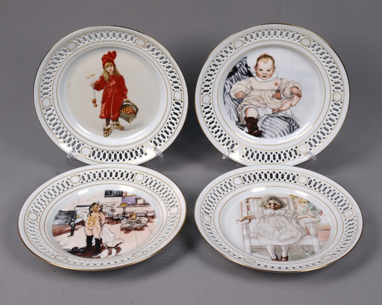 Bing & Gröndahl, samlartallrikar, "Carl Larsson Plate Collection", 4st